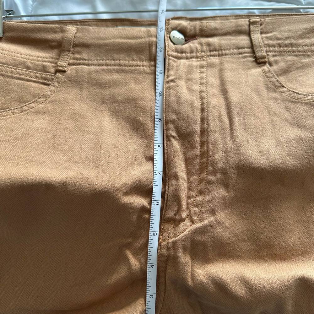 NWT Pilcro By Anthropologie The Adi Mid-Rise Flare Trousers Herringbone Wide Leg - Picture 16 of 17